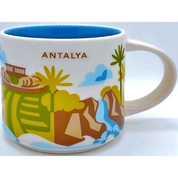 Starbucks Other - Starbucks City Mug Cup Coffee You Are Here Series TURKEY ANTALYA 14oz / NWOB